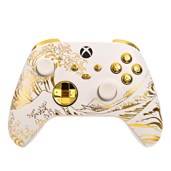 Control inalámbrico personalizado Crazy Controllerz para Xbox One, Series X S y PC - Diseño Gold Cru