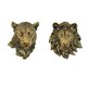 thumbnail image 1 of 2x Cabeza De Animal Montada En La Pared Estatua 3D Estatuillas Decoración De La Sala De Estar Del Hogar, 1 of 5
