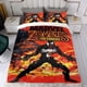 thumbnail image 4 of Marvel Zombies Conjunto de sábanas temático, trío de piezas, cómodo y amigable con la piel, diseño único, regalo de decoración para el hogar para familiares, amigos y fans,140cm *210cm, 4 of 6