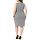 thumbnail image 3 of Agnes Orinda Vestido de Talla Grande para Mujer, Estilo Escolar Universitario, Sin Mangas, Cuello de Barco, Casual, Recto, Lápiz, para Trabajo, 2X Gris, 3 of 6