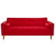 thumbnail image 1 of Sofa Retro 3cg Felpa 04 Rojo, 1 of 6
