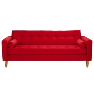 Bodevir - Sofa Retro 3Cg Felpa 04 Rojo