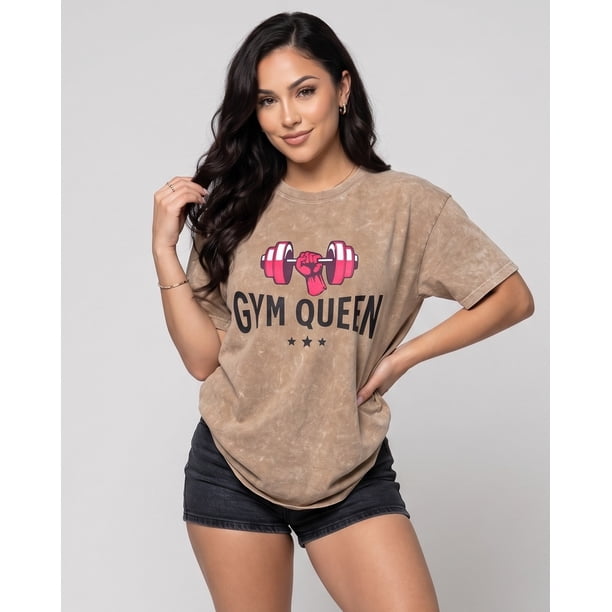 Polera Gym Queen Retro Training Soft Calidad - A366