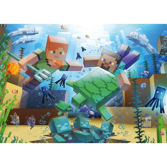 Rompecabezas Ravensburger Mojang Minecraft Mosaic 1000 piezas