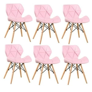 Moadchile - Pack 6 Sillas Radar Eames Rosas