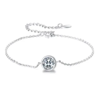 Genérico - Pulsera Plata 925 Circón Plateada / Todojoyas