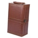 thumbnail image 3 of Caja De Vino De Cuero PU Estilo Vintage Para Celebraciones Año Nuevo Aniversario Doble Ranura, 3 of 5