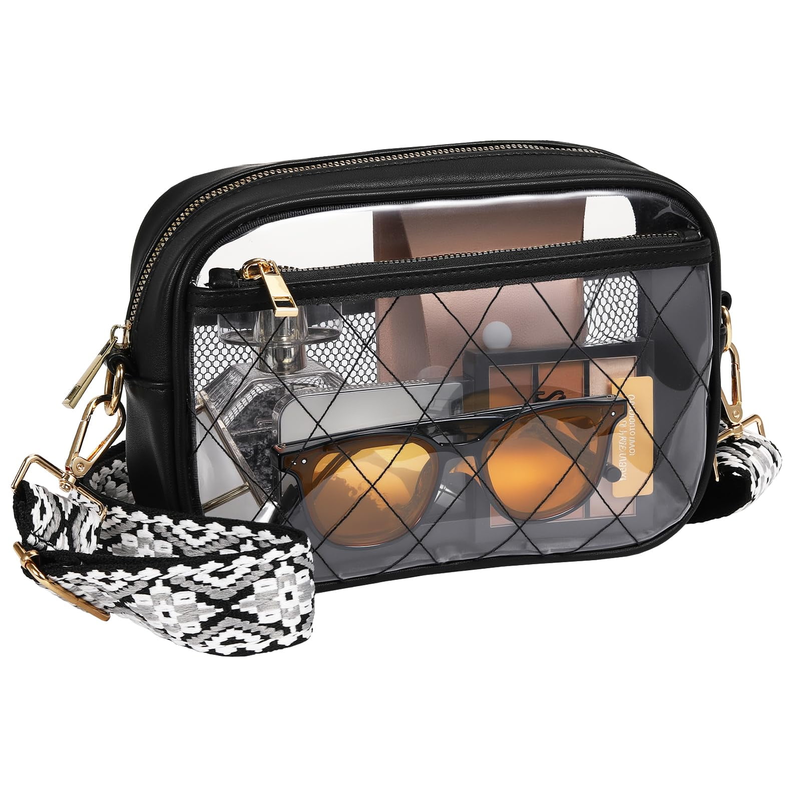 Bolsa Transparente Moko Para Eventos En Estadio, Impermeable, Ligera Y Negra