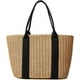 thumbnail image 1 of Bolsos de paja para mujer, bolso grande de playa de verano, bolso cruzado tejido a mano, 1 of 7