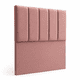 thumbnail image 1 of Respaldo de cama 1.5 plaza tubular felpa Rosa palo, 1 of 2