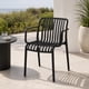 thumbnail image 2 of Silla Terraza Negra Para Espacios Exteriores Modernos, 2 of 8