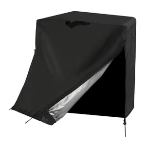 Magideal - Funda Compacta Para Refrigerador, Protector Para Refrigerador, Protege El Refrigerador De Bebidas, Color Negro, Cómoda Funda Vertical Para Congelador.