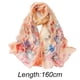 thumbnail image 4 of Bufandas ligeras con estampado de flores para mujer, chal de algodón, regalo de verano, 4 of 6