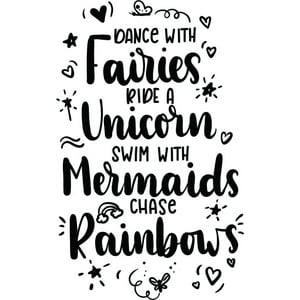 Rienda Libre Graphics - Decomural Unicorn Dance With Fairies Ws-46773