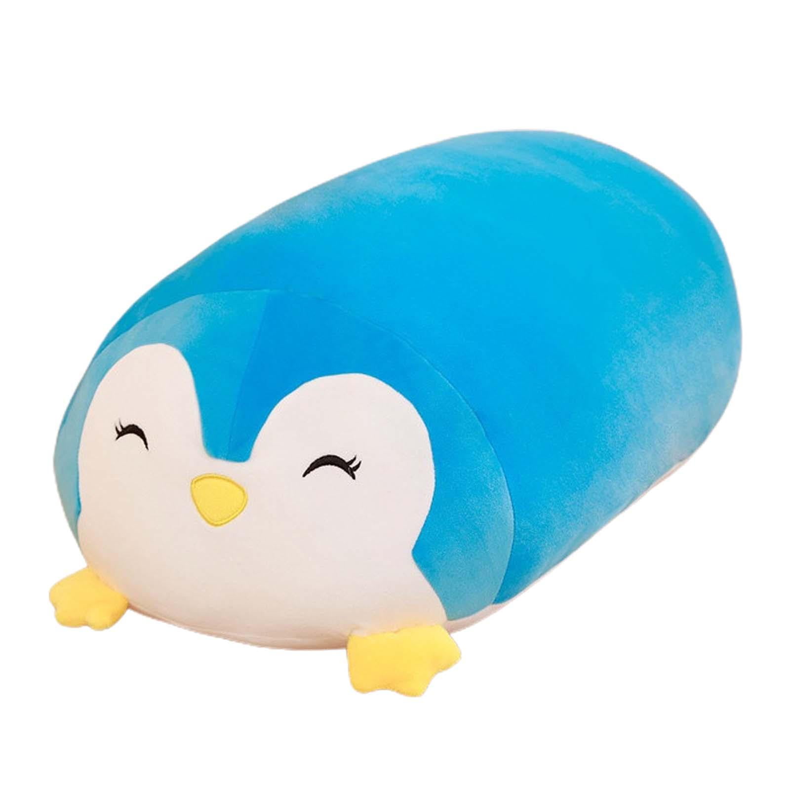 Magideal - Lindo Juguete De Almohada De Peluche, Almohada De Animales De Peluche, Cómoda, Decoración Del Hogar Para Decoración De Escritorio De Fiesta De Oficina Pingüino Azul