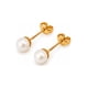 thumbnail image 1 of Aros Perla Cultivada Casquillo 4mm N2 Oro 18k 0.90gr Mujer Dorado, 1 of 4