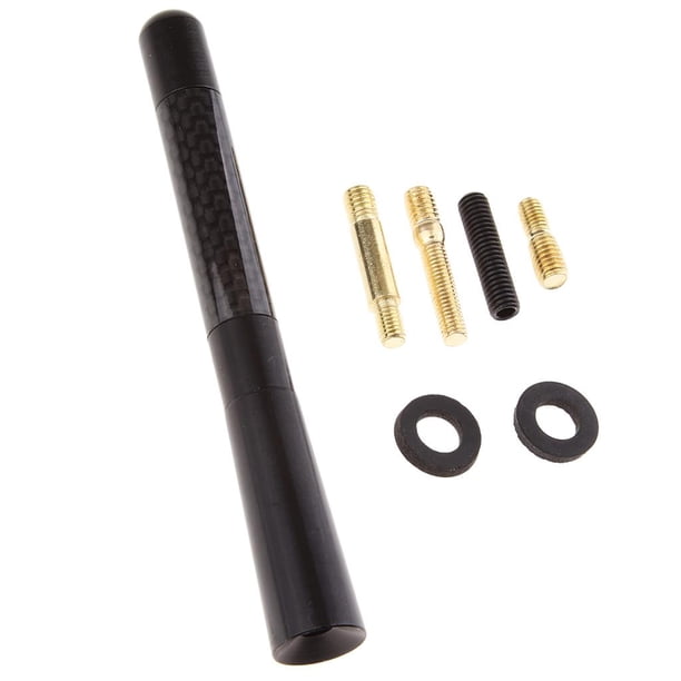 Techo de antena de señal rechoncha de 12 cm de radio de automóvil am fm booster mast black