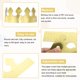 thumbnail image 3 of Uxcell 12 Piezas Coronas de Papel Corona de Papel de Oro para Fiesta de Cumpleaños, Estilo Simple, 3 of 6