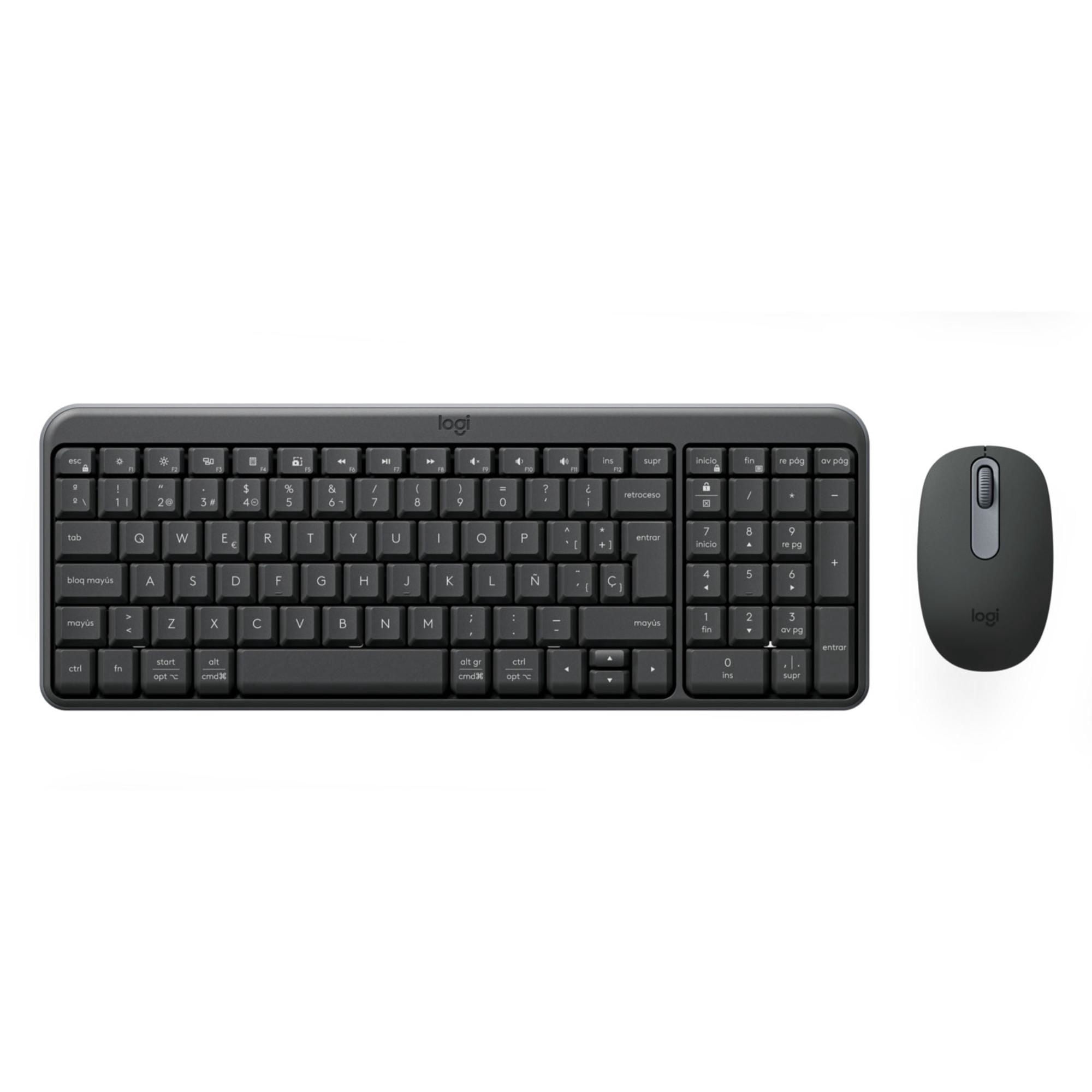 Kit Logitech Mk250 Bluetooth Teclado Y Mouse Grafito