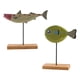 thumbnail image 2 of 2 Piezas De Adorno De Pez De Madera Con Forma De Pez De Navidad Decoración De Escritorio StyleK, 2 of 5