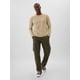 thumbnail image 2 of Camiseta GAP para hombre, manga larga, suave, color caqui, talla S, 2 of 3
