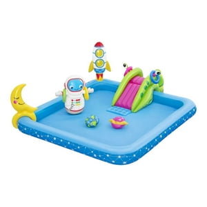 Piscina Y Juegos Inflable Astros 2.28Mx2.06Mx84Cms Bestway Azul Tamano Unico