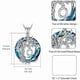 thumbnail image 4 of Collar HESHPAWS Tree of Life con Inicial A-Z Azul, 4 of 5