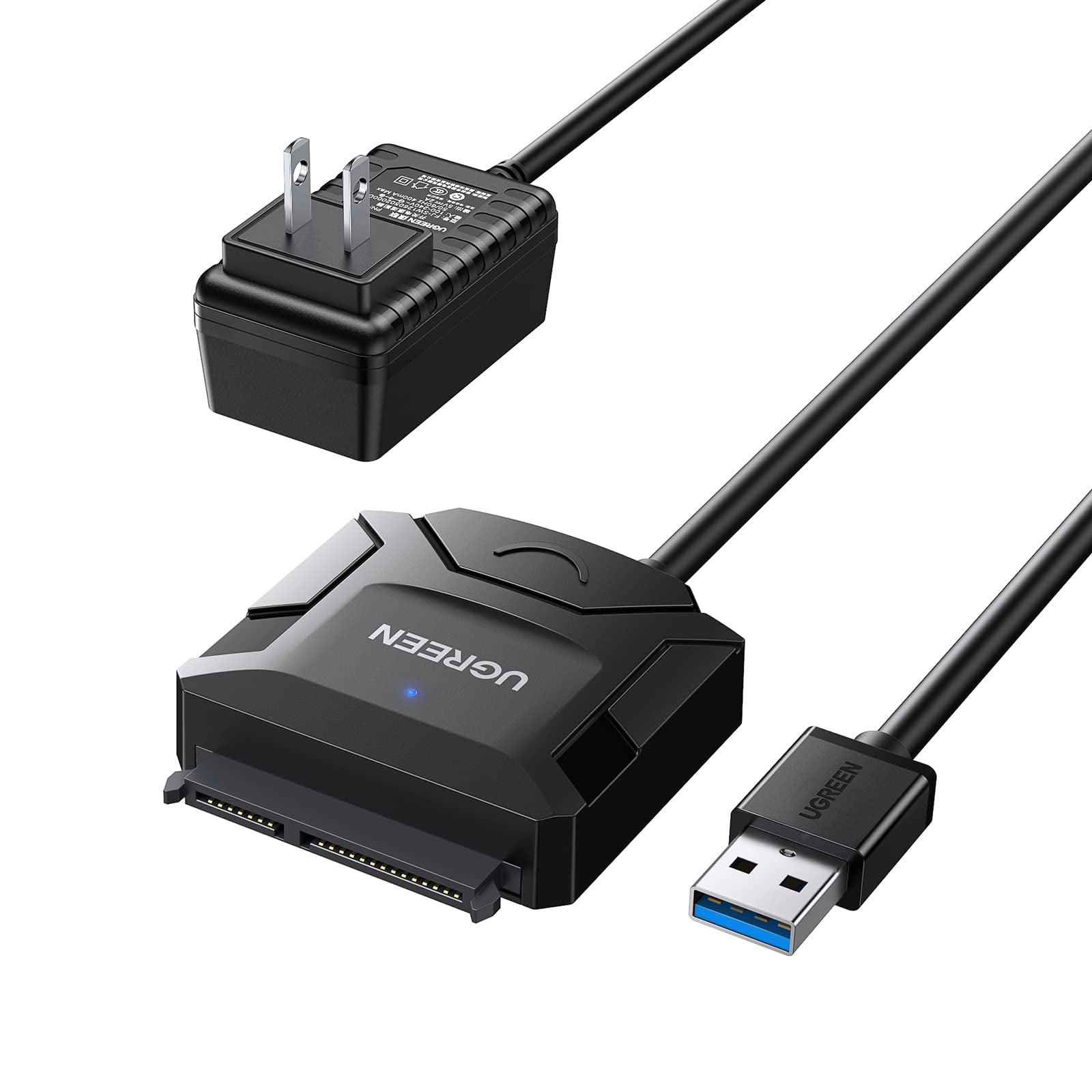 Cable Adaptador Sata A Usb 3.0 Ugreen Para Ssd/hdd De 3,5 Y 2,5 Pulgadas