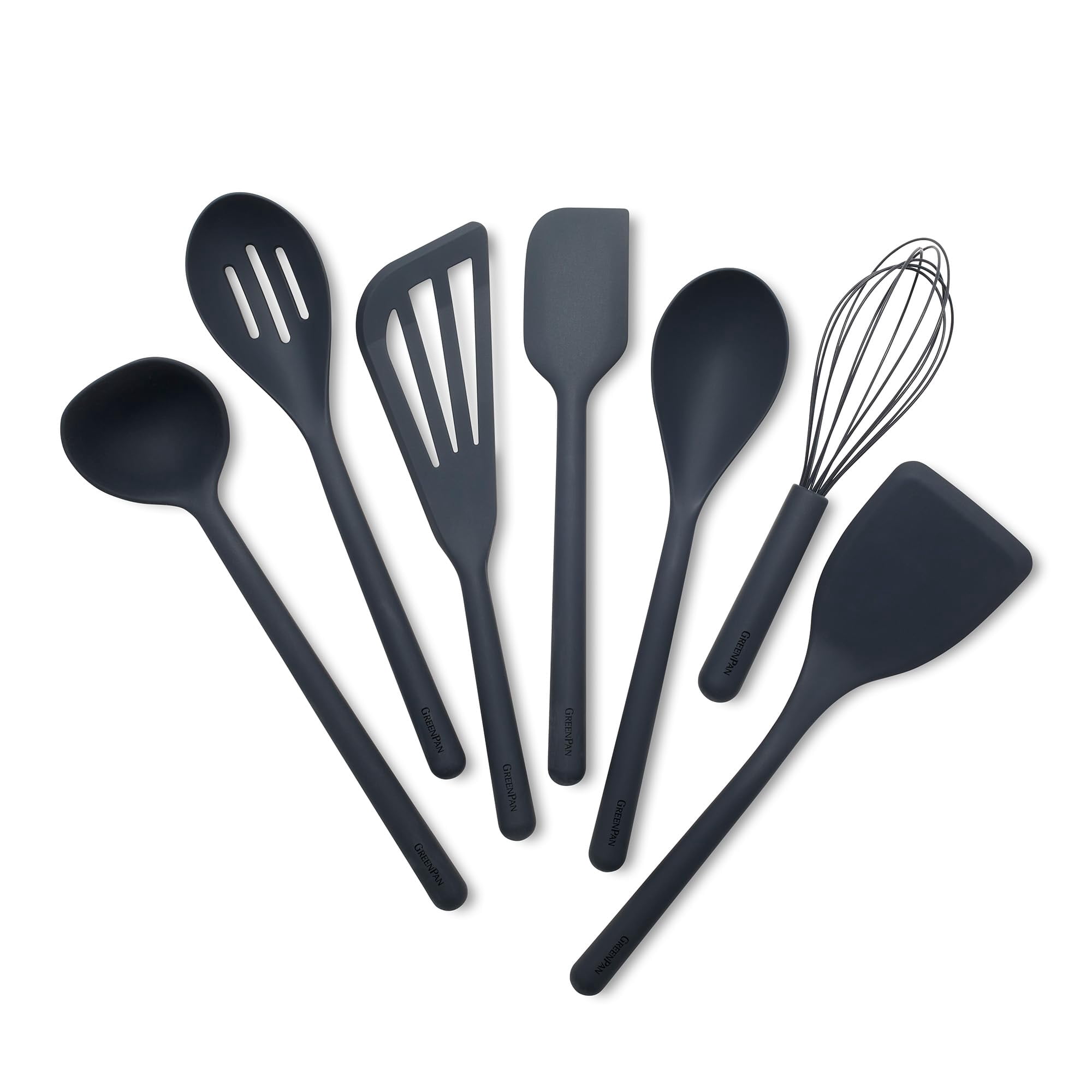 Juego De Utensilios De Cocina Greenpan De Silicona, 7 Piezas, Resistentes Al Calor