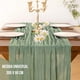 thumbnail image 4 of Camino De Mesas Gasa Rectangular Mantel Centro Tela 300 X 90 Cm Verde, 4 of 10