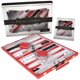 thumbnail image 1 of Set de backgammon Crazy Games Classic con funda de piel de 38 cm, 1 of 6