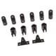 thumbnail image 5 of El hardware de los accesorios del 12pcs barco nylon fijó 7/8 "negro para la tapa de bimini de 3 pajaritas, 5 of 5