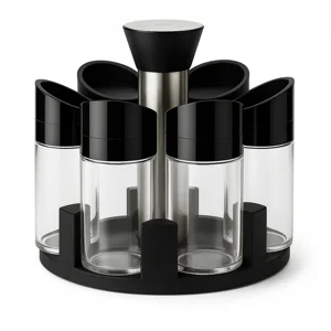 Javimate - Set De 6 Especiero| Giratorio 360°