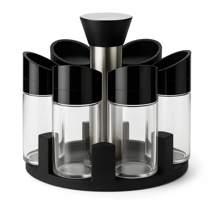 Javimate - Set De 6 Especiero| Giratorio 360°