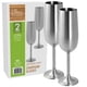 thumbnail image 1 of Copas para champán D'Eco de acero inoxidable de 8 oz, 2 unidades, 1 of 7