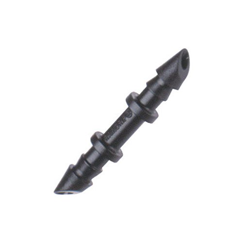 Raindrip 312025B, conector de doble púa de 1/4 pulgadas, paquete de 25