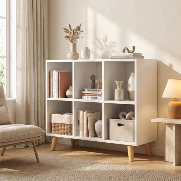 Biblioteca Homer Design Sg6309 Color Blanco De Melamina 72cm X 90cm X 30cm
