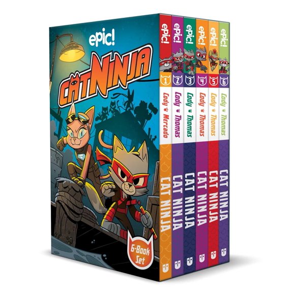 Colección de 6 libros Cat Ninja – Andrews McMeel Publishing