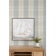thumbnail image 4 of Papel pintado NextWall Lenox Hill a cuadros azul y beige, 4 of 7