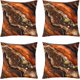 thumbnail image 1 of Fundas cojín mármol turquesa 4 uds 45x45 cm abstracto dorado negro bronce lentejuelas, 1 of 7