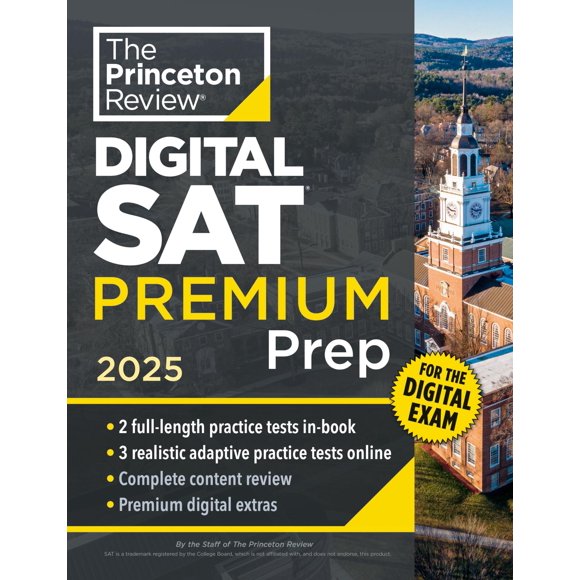 Guía Premium de Preparación SAT Princeton Review 2025 – 5 Pruebas