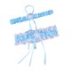 thumbnail image 4 of Liga De Boda De Encaje Para Novia Conjunto De Liga De Pierna Pajarita Para Mujer Azul Cielo, 4 of 5
