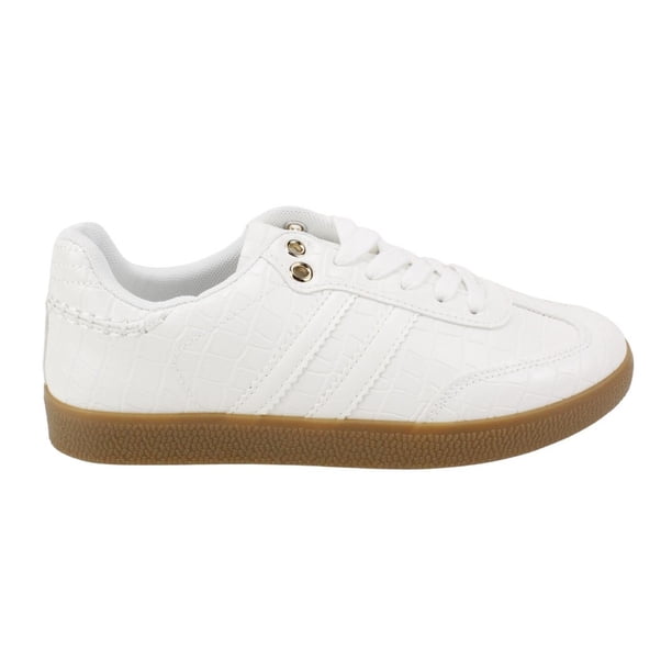 Zapatilla New Walk Urbana Croco Blanca