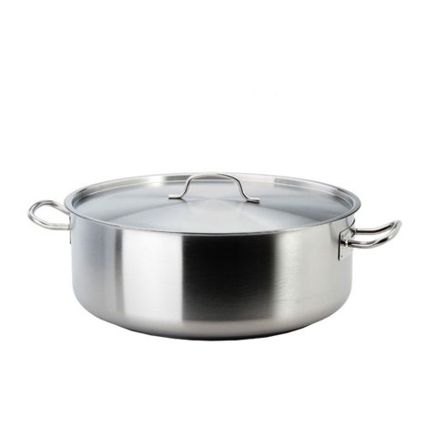 Cacerola Baja Con Tapa 39Lt Acero Inoxidable 50X21Cm Lacor