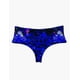 thumbnail image 3 of Bikini calzón colaless tiro alto estampado morado, 3 of 4