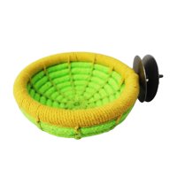 Ioensy - Nido De Pájaro Tejido A Mano Colgando Cama Para Dormir Conure Cacatúa Loro Juguetes Verde