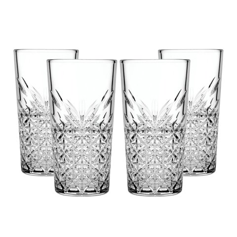 Pasabahce - Set De 4 Vasos Refresco 470 Cc Linea Timeless