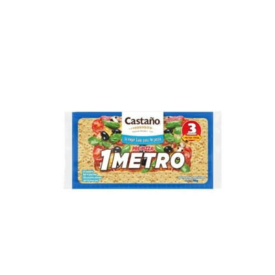 Masa Pre Pizza 1 Metro 3 Un 750 G Castaño