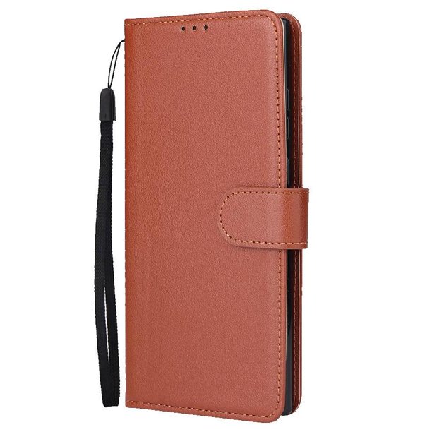 Funda Cartera para Samsung Galaxy S23 Ultra con Tarjetero, Soporte y Cordón - Protección Marrón