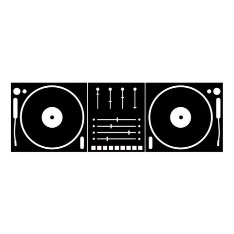 Rienda Libre Graphics - Decomural Dj Decks Turntable Mixer Ws-44305